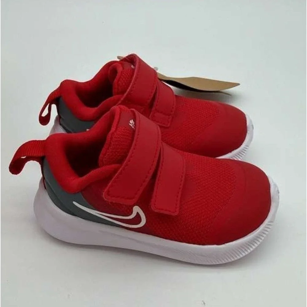 Nike Court Borough Low 2 Baby Sneakers – University Red/White –‎ Size 4C – NIB